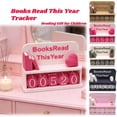thumbnail image 1 of Manual Books Read Counter Sign for Home Office, Visual Reading Progress Tracker, 3D Printed ABS Bookish Decor for Shelf, Battery-Free Reading Goal Display, Bookcase Accessory, 1 of 9