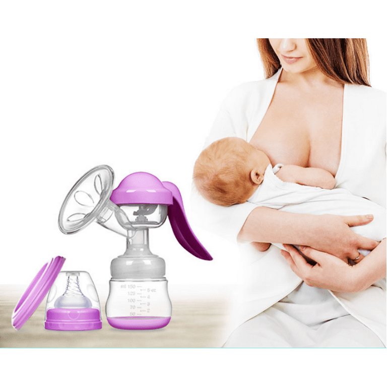 Breast Feeding Pump Manual Breast Pump Nipple Milk Pump Milk Collector  Silic ^