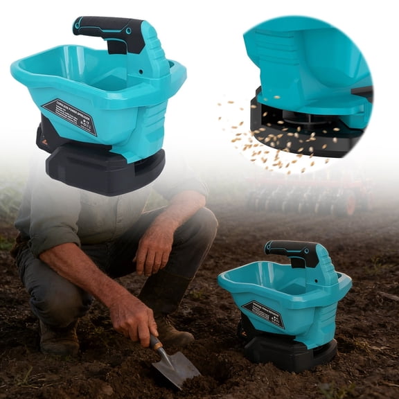 Manual Broadcast Spreader For Garden And Granular Ice Melt Seed Disseminators Home Decor