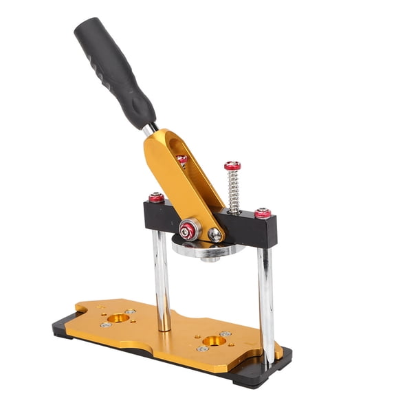 Manual Button Maker Badge Punch Press Machine DIY Pin Back Button Making Kit with Handle and Wrench, 13.4x9.4x5.5 inches / 34.0x23.9x14.0 cm