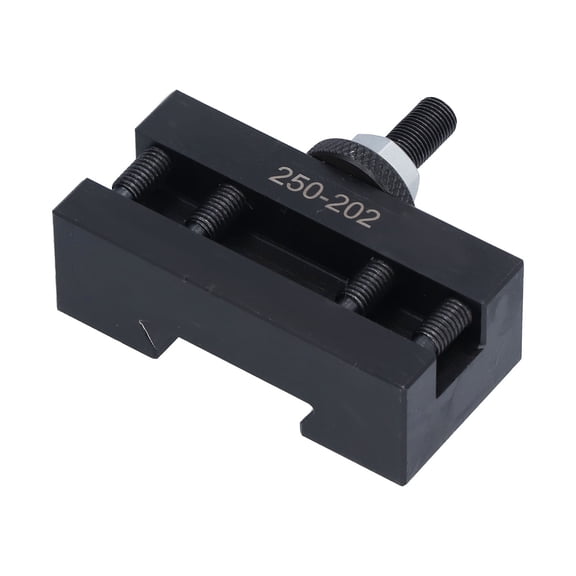 Manual CNC Lathe Turning Facing Holder BXA 250-202 High Speed Steel Quick Change Tool Post Holder Slot 5/8 in / 1.58 cm