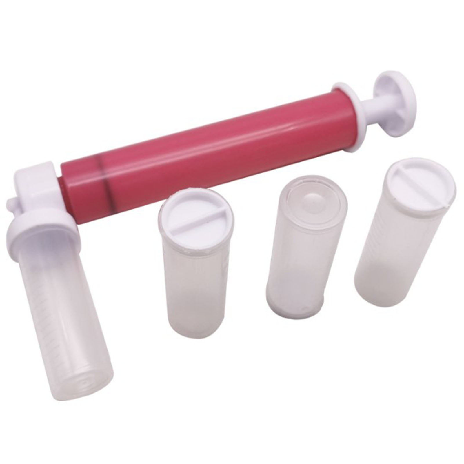 Manual Cake Airbrush Multipurpose Cake Decorating Airbrush with 4 Empty Bottles for Bakery Decoration Xemplaro