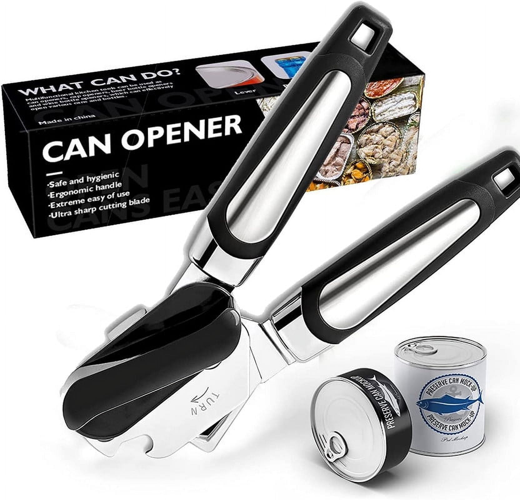 Manual Can Opener 3 in 1 Can Opener AntiSlip Grip Can Opener