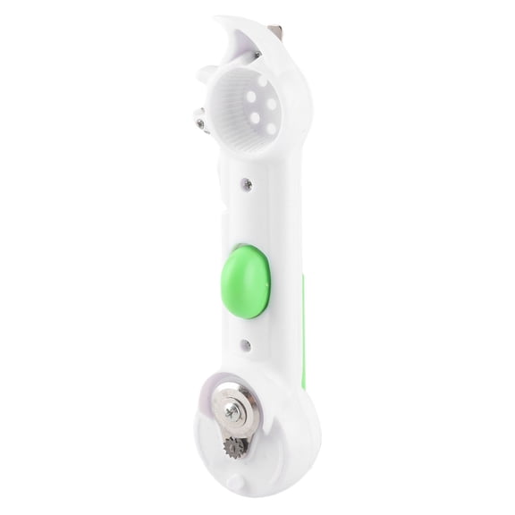 Manual Can Opener ABS Ergonomic Multi Function 6 in 1 Bottle Opener for Kitchen, Light Weight Hanging Handle Design, 7.9 inches / 20 cm