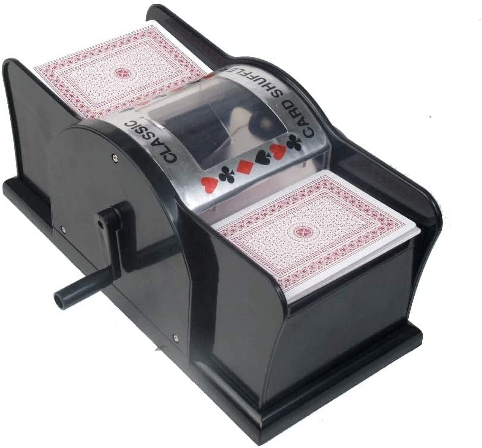 Manual Card Shuffler for Casino Poker Deck, Bridge & Poker, Casino Style, 12 Deck, Crank Handle