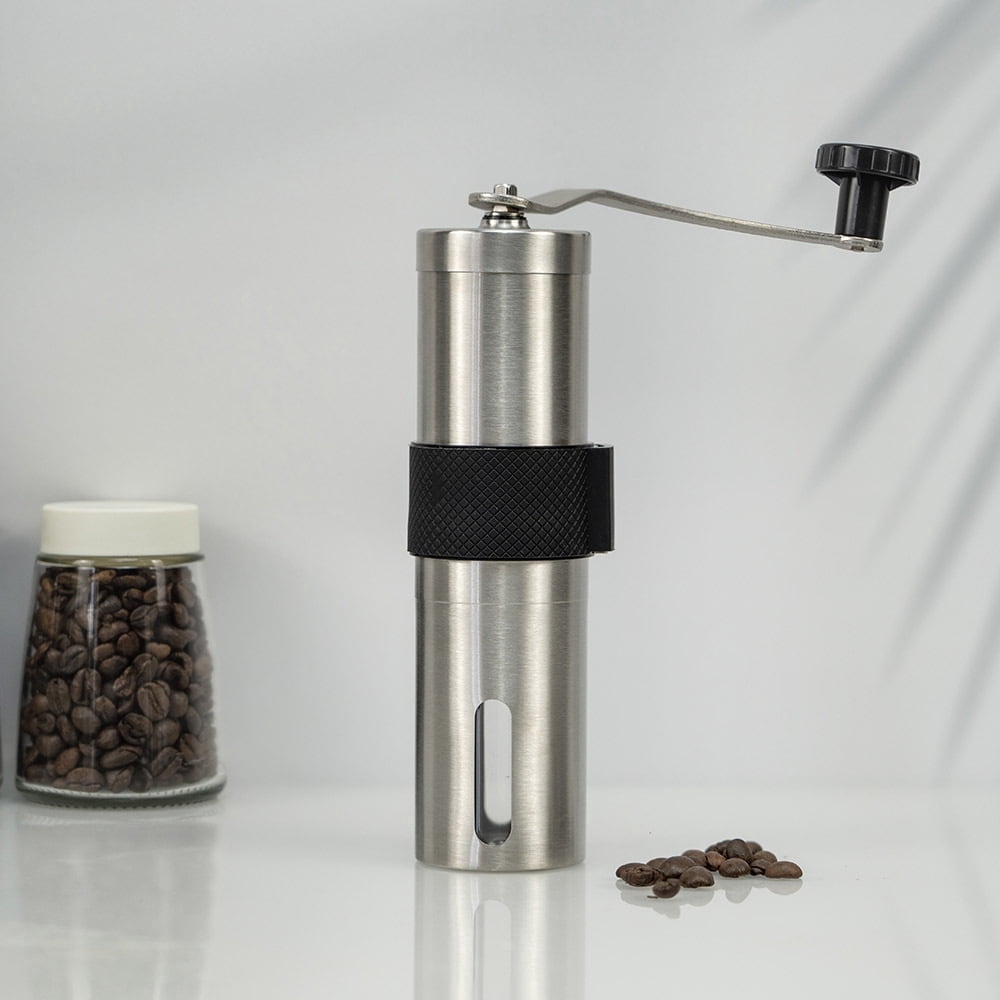 Manual Ceramic Burr Coffee Grinder, Adjustable Portable Hand Crank Mill ...