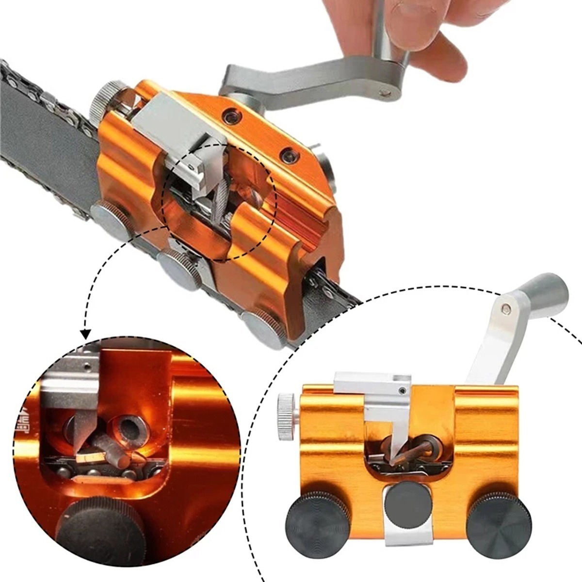 Manual Chain Sharpener for Durable Chainsaw Sharpening Chainsaw Chain