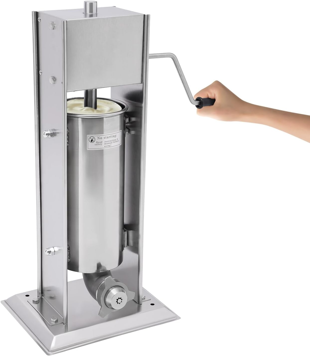 Machine à Churros Manuelle 5L - 4 Buses - Inox - Neuve