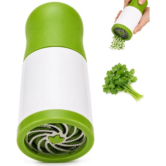 Manual Cilantro and Spice Grinder, Stainless Steel Herb Chopper, Multipurpose Manual Spice Grinder Mincer for Fresh Herbs, Garlic, Chili & Nuts, Easy to Clean Kitchen Gadget for Cooking Prep