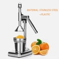 thumbnail image 1 of Manual Citrus Juicer - Hand Press Lemon Orange Squeezer for Fresh Juice, Heavy Duty Stainless Steel Fruit Press with Non-Slip Base - Easy Clean Kitchen Juicer ., 1 of 10