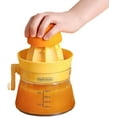 thumbnail image 1 of Manual Citrus Juicer Lemon Squeezer, Orange Juicer Handheld Manual Press for Max Extraction, Easy to Use Juice Squeezer with Capacity Marking, Hand Fruit Juicer with Handle and Pour Spout, Orange, 1 of 8