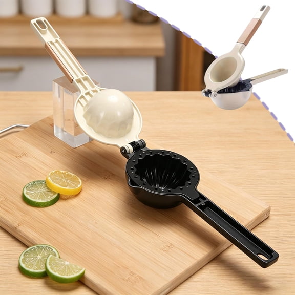 Manual Citrus Juicer Squeezer Aluminum Alloy 2-in-1 Lemon and Orange Press for Fresh Homemade Juice