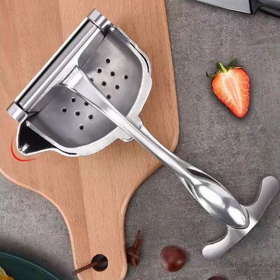 Manual Citrus Juicer Squeezer, Heavy Duty Hand Fruit Press, Aluminum Alloy Squeezer Extractor, Detachable Large Capacity for Lemons, Limes, Oranges, Grapefruits, 1 Pcs, 8.46x3.93x4.13"