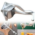 thumbnail image 1 of Manual Citrus Juicer Squeezer, Heavy Duty Hand Fruit Press, Aluminum Alloy Squeezer Extractor, Detachable Large Capacity for Lemons, Limes, Oranges, Grapefruits, 1 Pcs, 8.46x3.93x4.13", 1 of 7