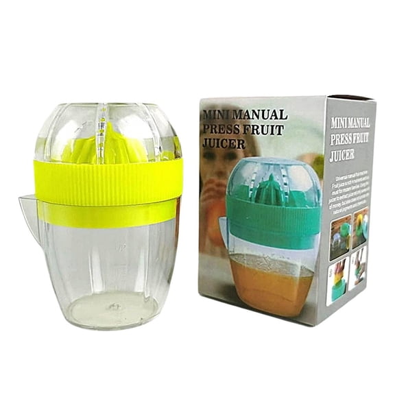 Manual Citrus Juicer Squeezer for Lemon, Lime, Grapefruit - Portable Plastic Handheld Press for Healthy Drinks
