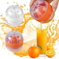 thumbnail image 1 of Manual Citrus Juicer Squeezer with Handle and Pour Spout, Easy-Clean Hand Press for Lemon, Orange and Grapefruit, Small Kitchen Fruit Juice Extractor, 1 of 6