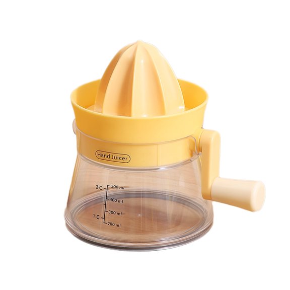 Manual Citrus Lemon Orange Juicer With Built-In Measuring Cup And Grater Yellow 1 Count