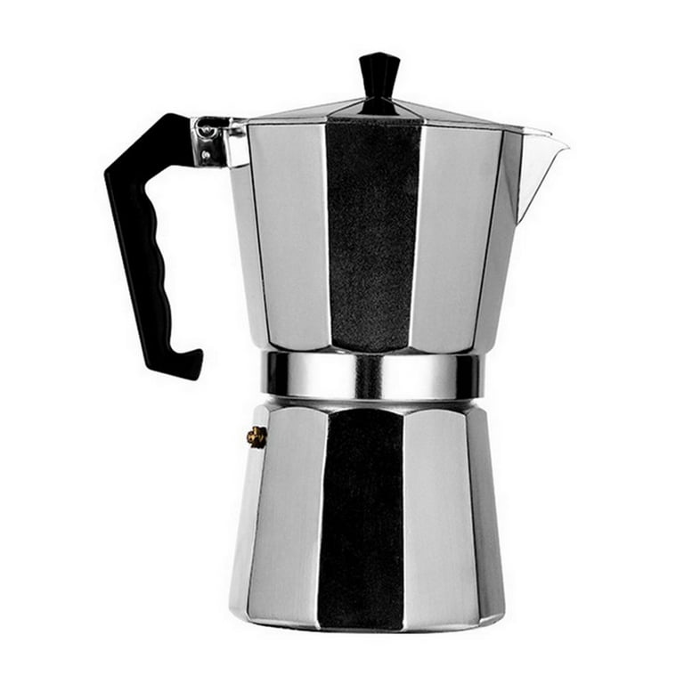 Classic Stovetop Espresso And Coffee Maker, 1cup/2cup/3cup/6cup/9cup/12cup  Classic Stovetop Espresso And Coffee Maker, Moka Pot For Italian And Cuban  Cafe Brewing, Greca Coffee Maker, Cafeteras, Silvery - Temu