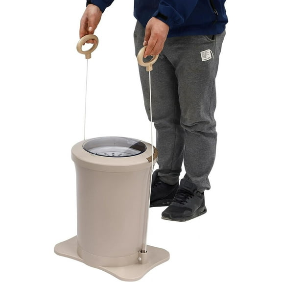 Manual Clothes Dehydrator Foot Pedal Laundry Dryer Compact Spin Dryer Non Electric Clothes Spinner Dryer 12L/ 3.17Gallon Large Capacity Foot Powered Dehydrator for Wet Clothes