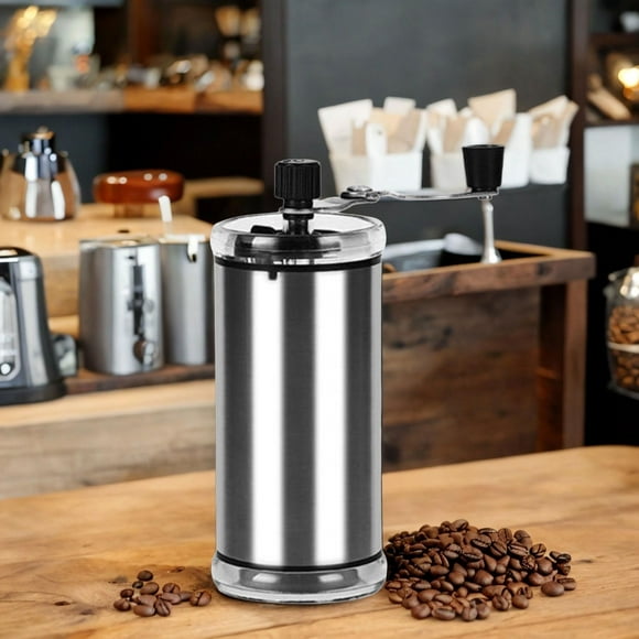 Manual Coffee Bean Grinder Ceramics Burr Coffee Lover Gift Handheld Capacity 28G Portable Hand Crank Coffee Mill for Outdoor Bar Kitchen