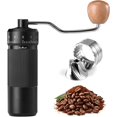 thumbnail image 1 of Manual Coffee Grinder by — 6 Star Coffee Grinder Manual with 25g Capacity, CNC Stainless Steel Espresso Grinder with 55 Grind Settings — For Espresso, French Press, Pour Over (Black), 1 of 7