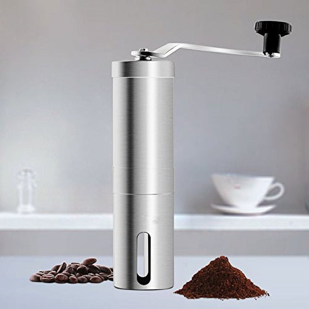 Manual Coffee Grinder, Stainless Steel Conical Burr Hand Coffee Grinder  Mill, Adjustable for Fine/Coarse Grind, Perfect for Home and Camping