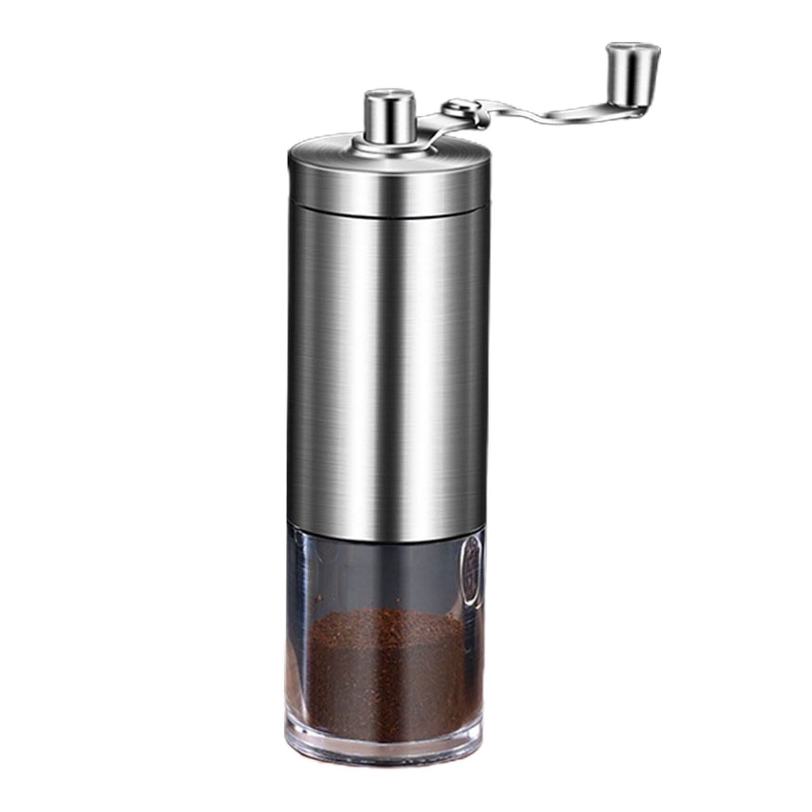 Manual Coffee Grinder, Conical Whole Bean Hand Mill with 6 Adjustable