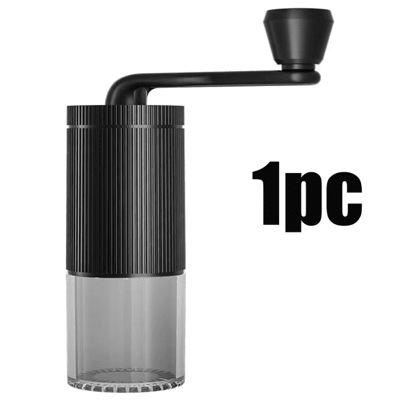 Manual Coffee Grinder,Portable Bean Grinding Machine,Hand Cranked Coffee Mill,Mini Adjustable Coarse and Fine Grinder(Black)