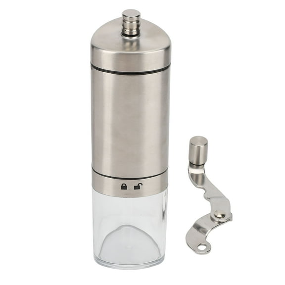 Manual Coffee Grinder Portable Stainless Steel Hand Crank Mill with Ceramic Burr for Coarse, Medium, Fine Grind
