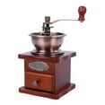 thumbnail image 1 of Manual Coffee Grinder, Retro Coffee Bean Hand Grinder Antique Mini Hand-Crank Roller Drive Grain Burr Mill Home Kitchen Office Classic Coffee Machine, 1 of 4