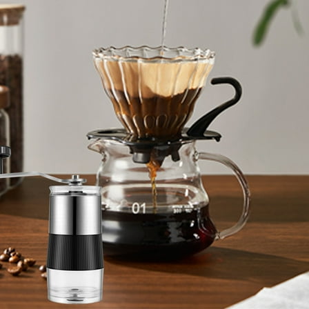 Manual Coffee Grinder – Stainless Steel Hand Coffee Grinder - Adjustable Coarseness, Espresso Hand Grinder - Portable Hand Crank Grinder for Office, Home and Camping