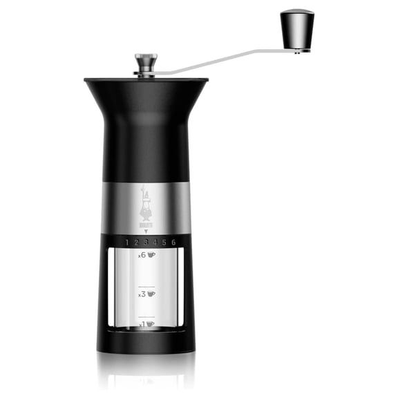 Manual Coffee Grinder, Stainless Steel, Matte Black