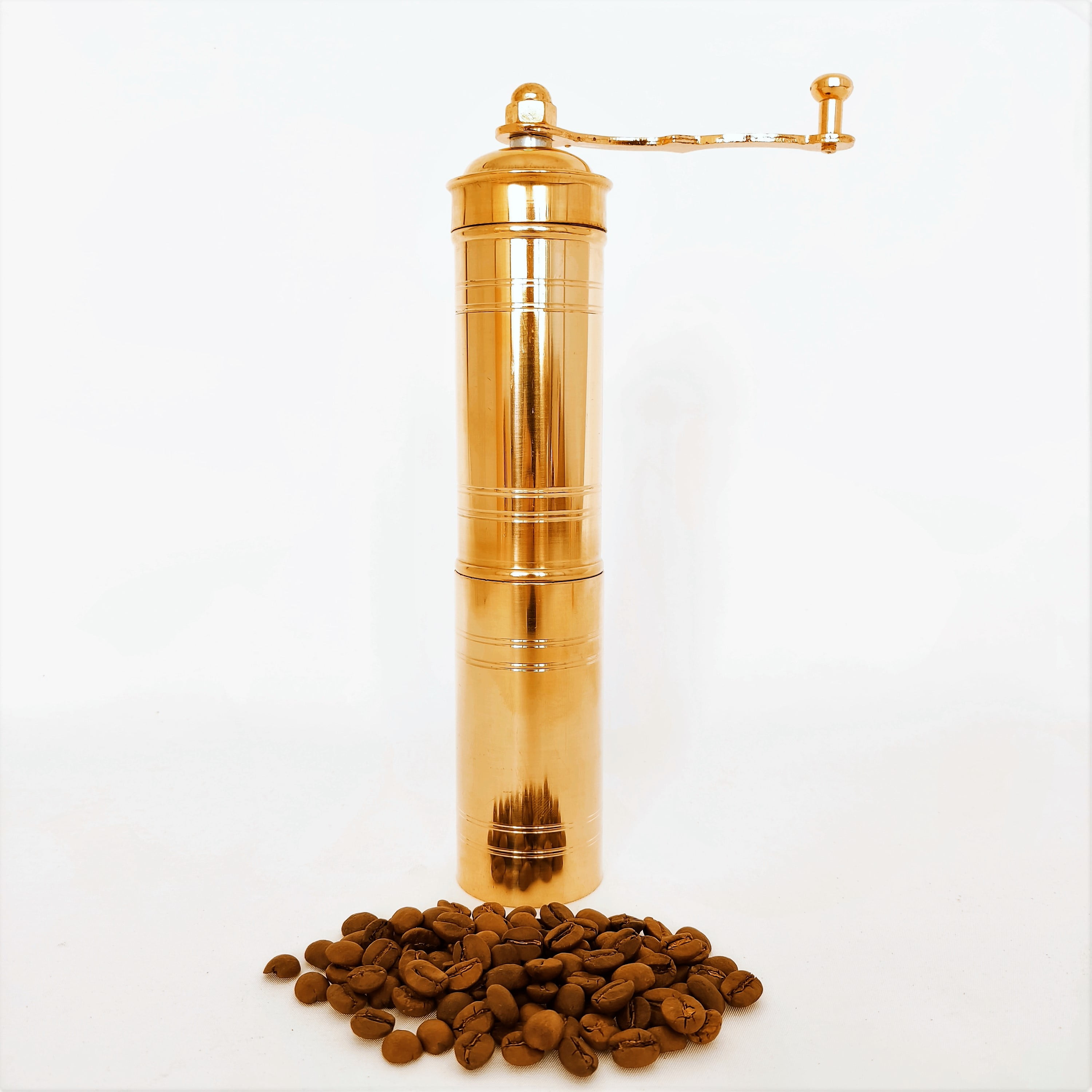 Manual Coffee Mill, Pepper Mill, Brass Mill, Handmade Grinder, Coffee Grinder, Pepper Grinder