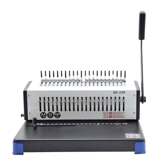 Manual Comb Type Apron Binding Machine Graphic Shop Office Apron A4 Clip Strip Punch Binding Machine ,Easy to Use