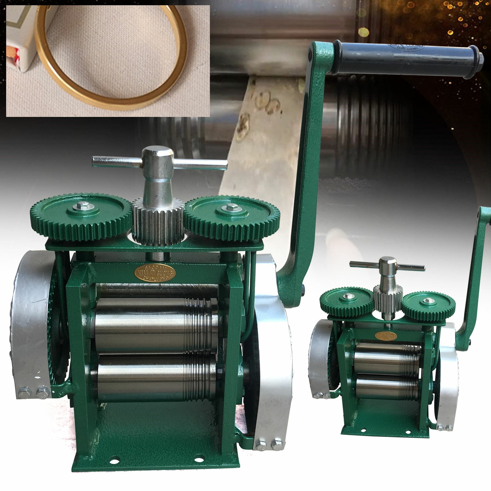 Manual Combination Rolling Mill Machine Jewelry Press Making Flake & Round Wire For The Jewelry Industry And Artisans.
