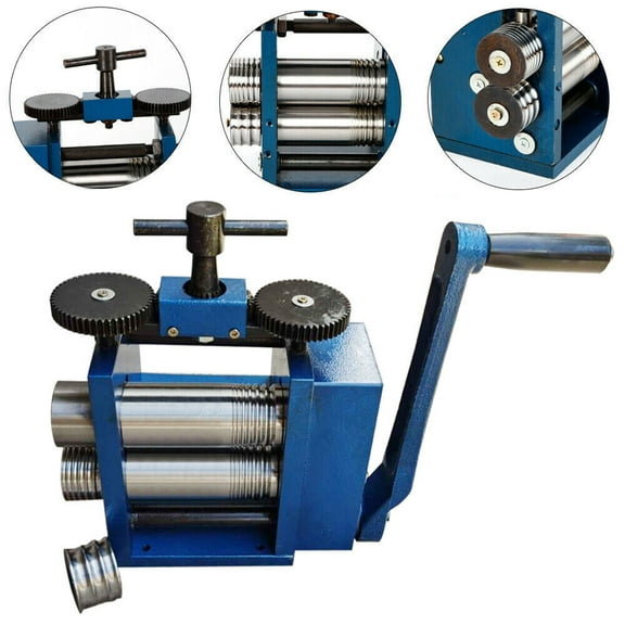 Manual Combination Rolling Mill Machine Jewelry Roller Metal Flat Press Tool