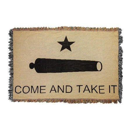 Manual Come and Take It Tapestry Throw, 52" x 34", Natural
