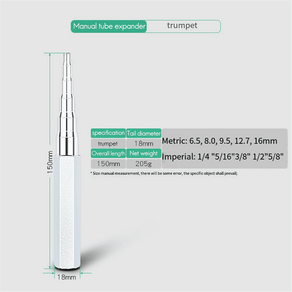 Manual Copper Tube Expander Tube Expander 6-19mm Punch Tube Expander Refrigeration Tool M Model