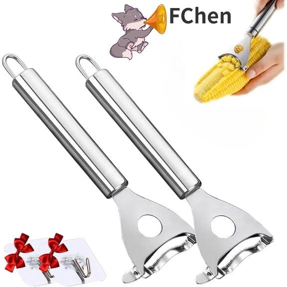 Manual Corn Husk Remover - Fast Grain Threshing Tool for Home Use(2Pcs)