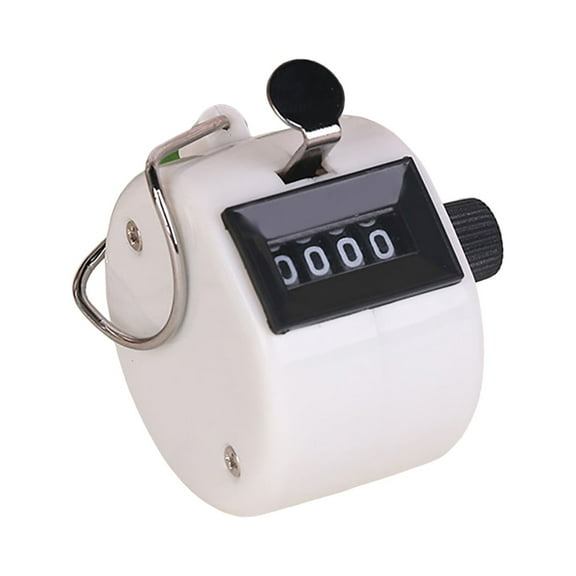 Manual Counter Mechanically Jump Quick Reaction Portable 4 Digit Number Mini Hand Held Tally Counter for Sports