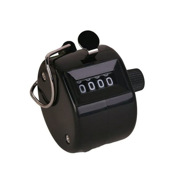 Manual Counter Mechanically Jump Quick Reaction Portable 4 Digit Number Mini Hand Held Tally Counter for Sports
