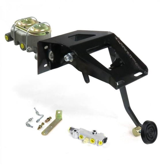 Manual Drum & Drum Brake Pedal Kit with 3 in. Rubber Pad for 1953-1956 Ford Truck
