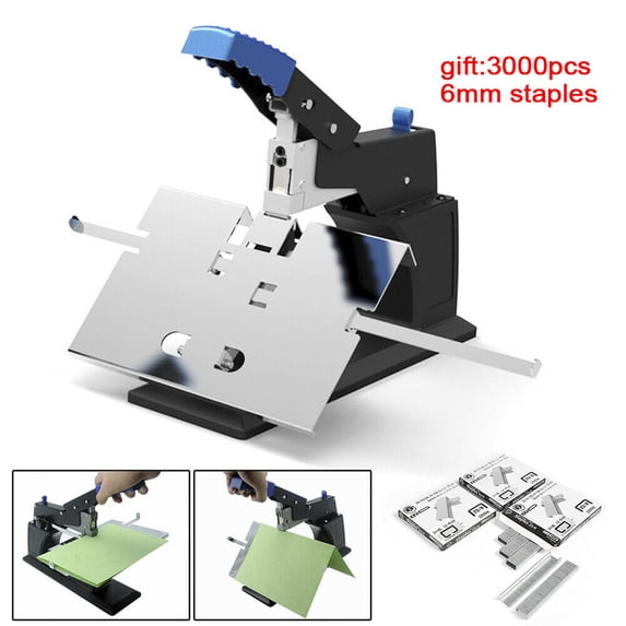 Manual Dual Flat and Saddle Stapler Stitcher Heavy Duty Binding Machine 6.5mm US