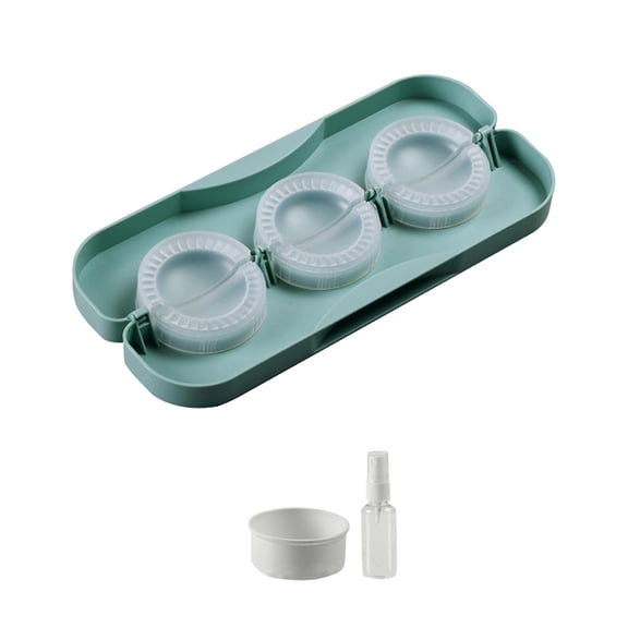 Manual Dumpling Machine Kit - Includes Stuffing Tool Spray Bottle, Makes 8 Dumplings Quickly, Multi-Functional for Wontons Pot Stickers