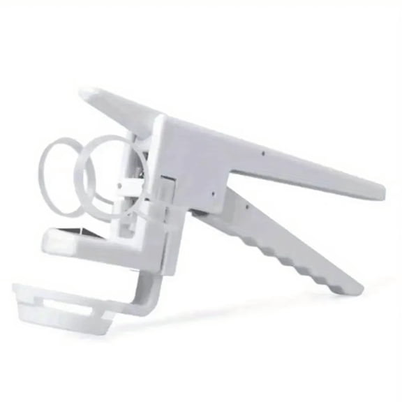 Manual Egg Breaker & Shell Separator, Heavy-Duty Stainless Steel Handheld Cracker with Ergonomic Handle, Portable