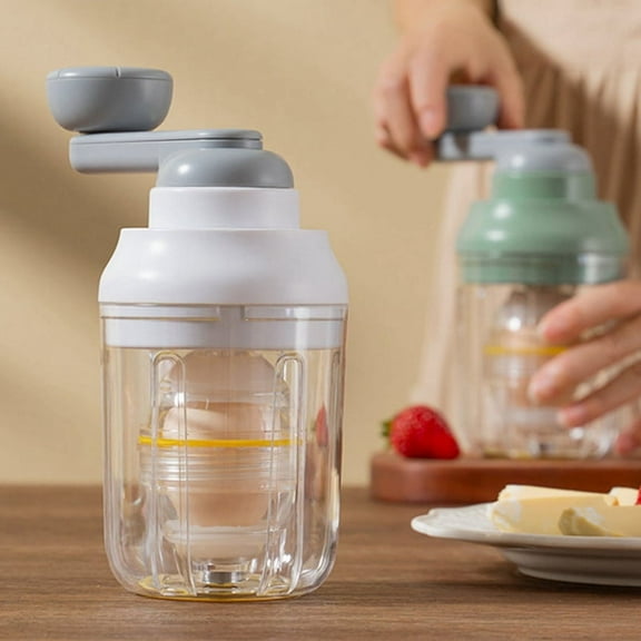 Manual Egg Shakers, Egg Spinner for Hard Boiled Eggs, Egg Mixer, Kitchen Gadgets Egg Spinner White