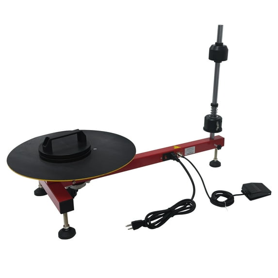 Manual/Electric Film Baler Stretch Film Wrapping Packager 15.7" Turntable Diameter