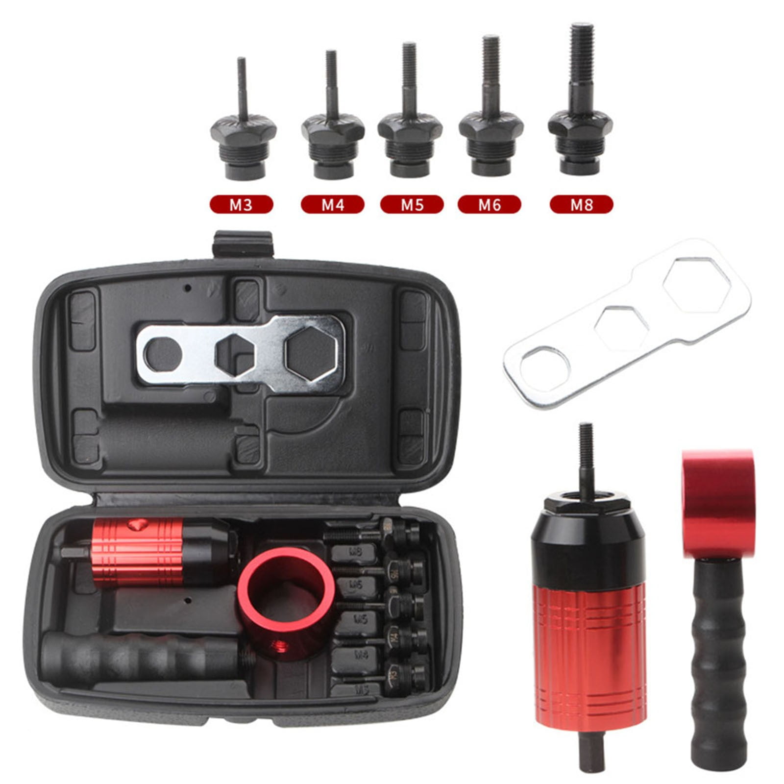 Manual Electric Rivet Nut Machine Detachable Hand Rivet Nut Tool Set