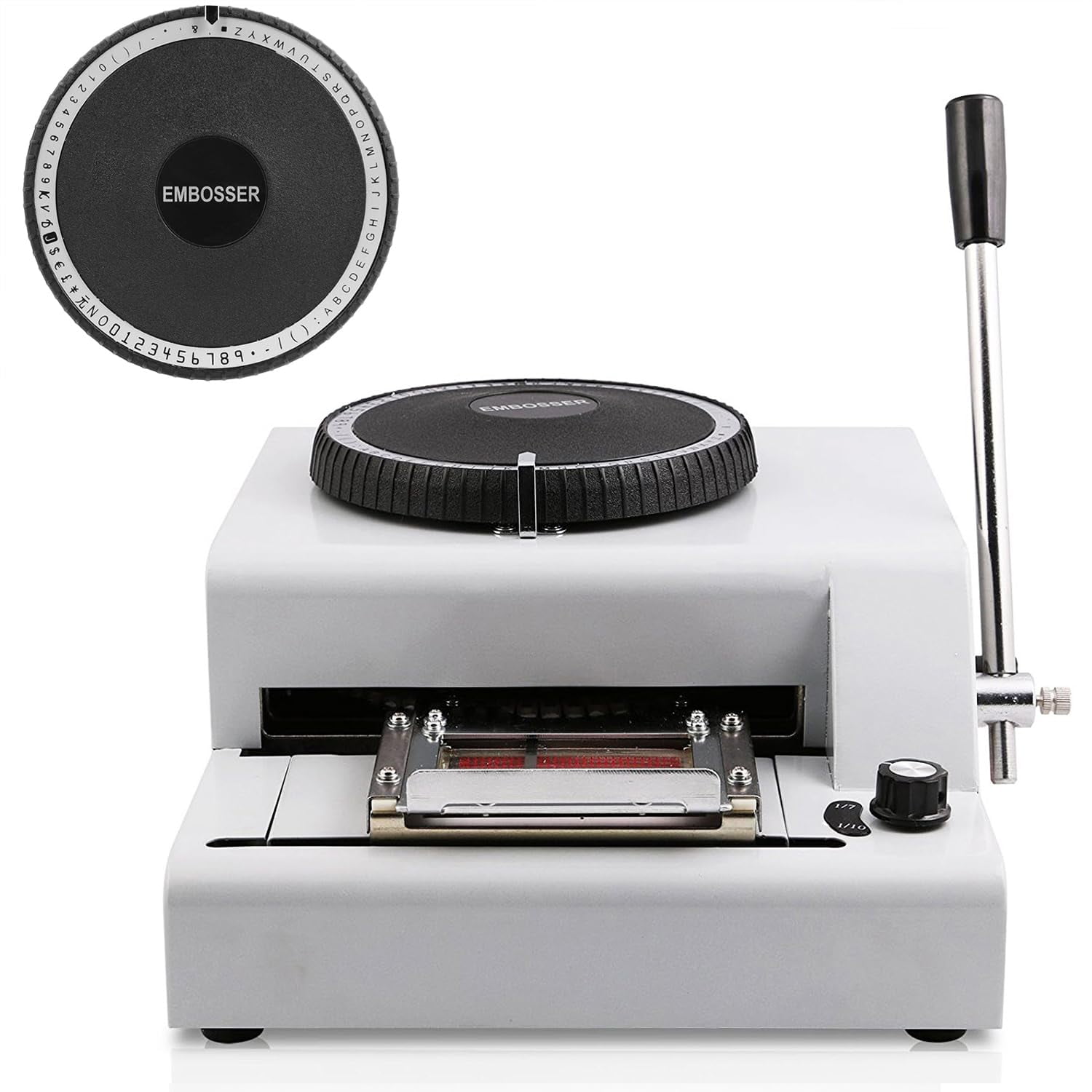 Manual Embosser Machine 72 Characters, Gift Card VIP PVC Card Embosser ...