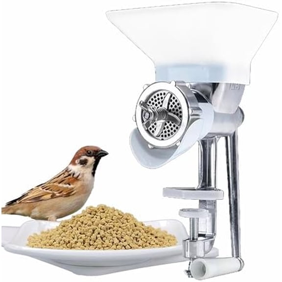 Manual Feed Pellet Machine - Animal Feed Maker with 2.5mm Pellet Mold for Birds & More$$Garden & Patio